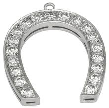 2.85ct diamond horse shoe pendant photo 1