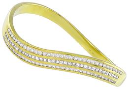 3.00ct diamond gold bangle photo 1