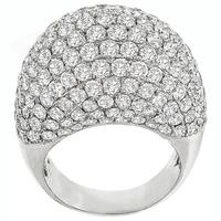 7.00ct Diamond Bombe Gold Ring