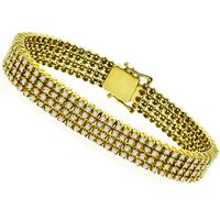 12.00ct Diamond Gold Bracelet 