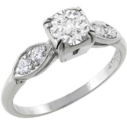 diamond platinum engagement ring 1