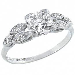 diamond platinum engagement ring 1