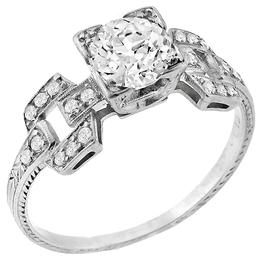 diamond platinum engagement ring 1