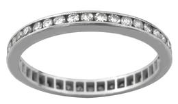 1.00ct diamond platinum eternity band  pic 1