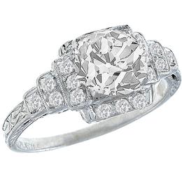 platinum diamond engagement ring 1