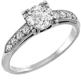 0.50ct  Diamond Platinum Engagement Ring