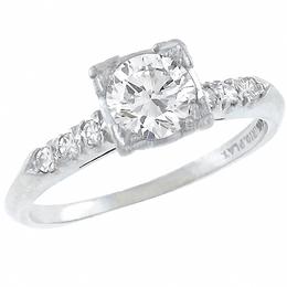 diamond platinum engagement ring 1