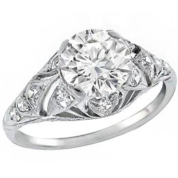 platinum diamond engagement ring 1