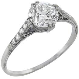 diamond platinum engagement ring  1