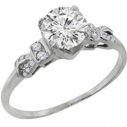 diamond platinum engagement ring 1