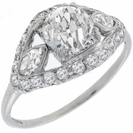 diamond platinum engagement ring 1