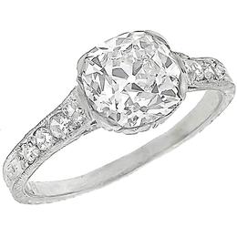 diamond platinum engagement ring 1