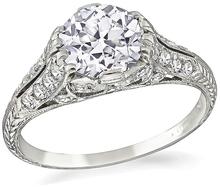 gia old mine cut diamond art deco engagement ring 010518 1
