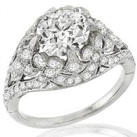  platinum diamond engagement ring 1