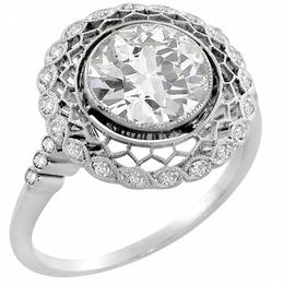 diamond platinum engagement ring 1