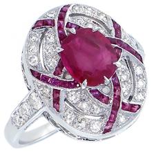  ruby diamond 18k white gold ring 1