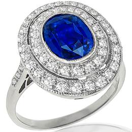 Sapphire Diamond Gold Ring 