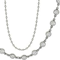 13.65ct Diamond By The Yard Necklace