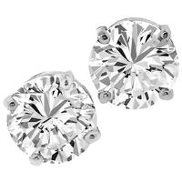 GIA 1.00ct/1.01ct Diamond Gold Studs Earrings