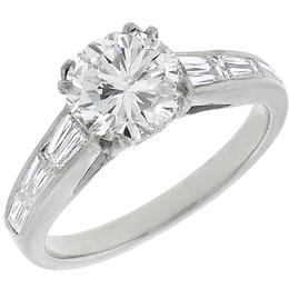  diamond platinum engagement ring 1