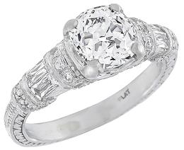 egl certified 1.10ct diamond engagement ring photo 1