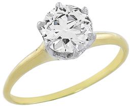 egl certified 1.19ct diamond solitaire engagement ring photo 1