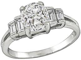 EGL Certified 1.38ct Diamond Engagement Ring