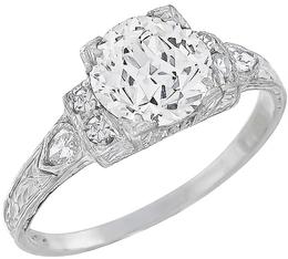 egl certified 1.46ct diamond engagement ring photo 1