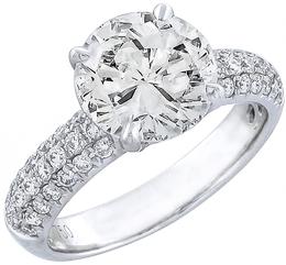 diamond 18k white gold engagement ring 1