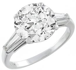 egl certified 3.02ct diamond engagement ring photo 1