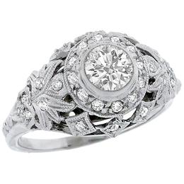 platinum diamond engagement ring 1