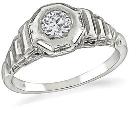 Estate 0.40ct Diamond Engagement Ring