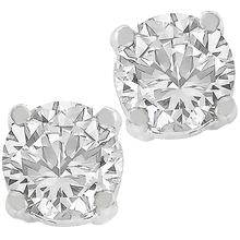 Diamond Gold Stud Earrings