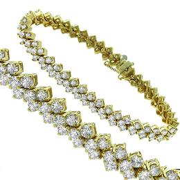 diamond 14k yellow gold bracelet 1