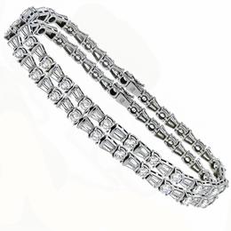 13.00cttw  Diamond Gold Identical Bracelets  1