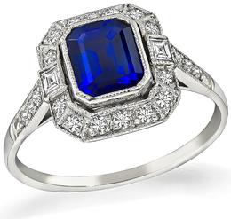 Estate 1.40ct Sapphire Engagement Ring