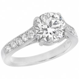  diamond platinum engagement ring 1