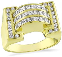 Estate 1.70ct Diamond Gold Ring