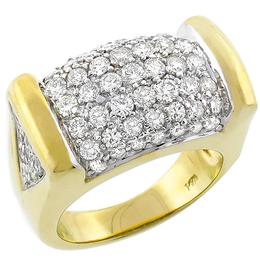 diamond 14k yellow and white gold ring 1