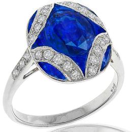 Sapphire Diamond Gold Ring