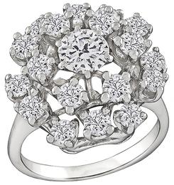 Estate 2.20ct Diamond Cocktail Ring