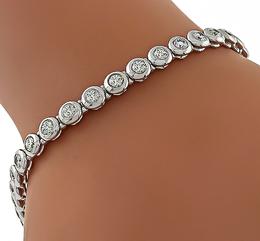 Estate 3.05ct Diamond Bracelet Photo 1