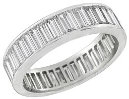 Estate 3.20ct Diamond Wedding Band Photo 1