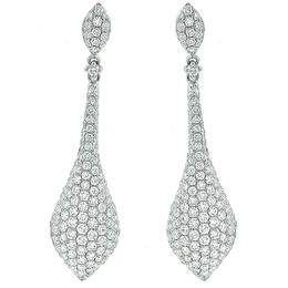 diamond 18k white gold earrings 1