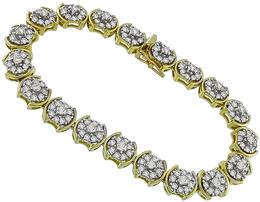 5.00ct diamond gold bracelet photo 1