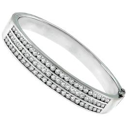 diamond 18k white gold bangle 1