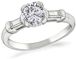 Estate GIA Certified 0.86ct Diamond Engagement Ring