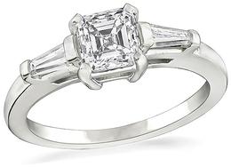 Estate GIA Certified 0.90ct Diamond Engagement Ring