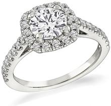 estate gia 0.90ct diamond engagement ring 1