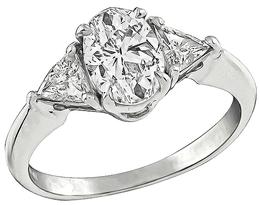 Estate GIA Certified 1.01ct Diamond Engagement Ring Photo 1